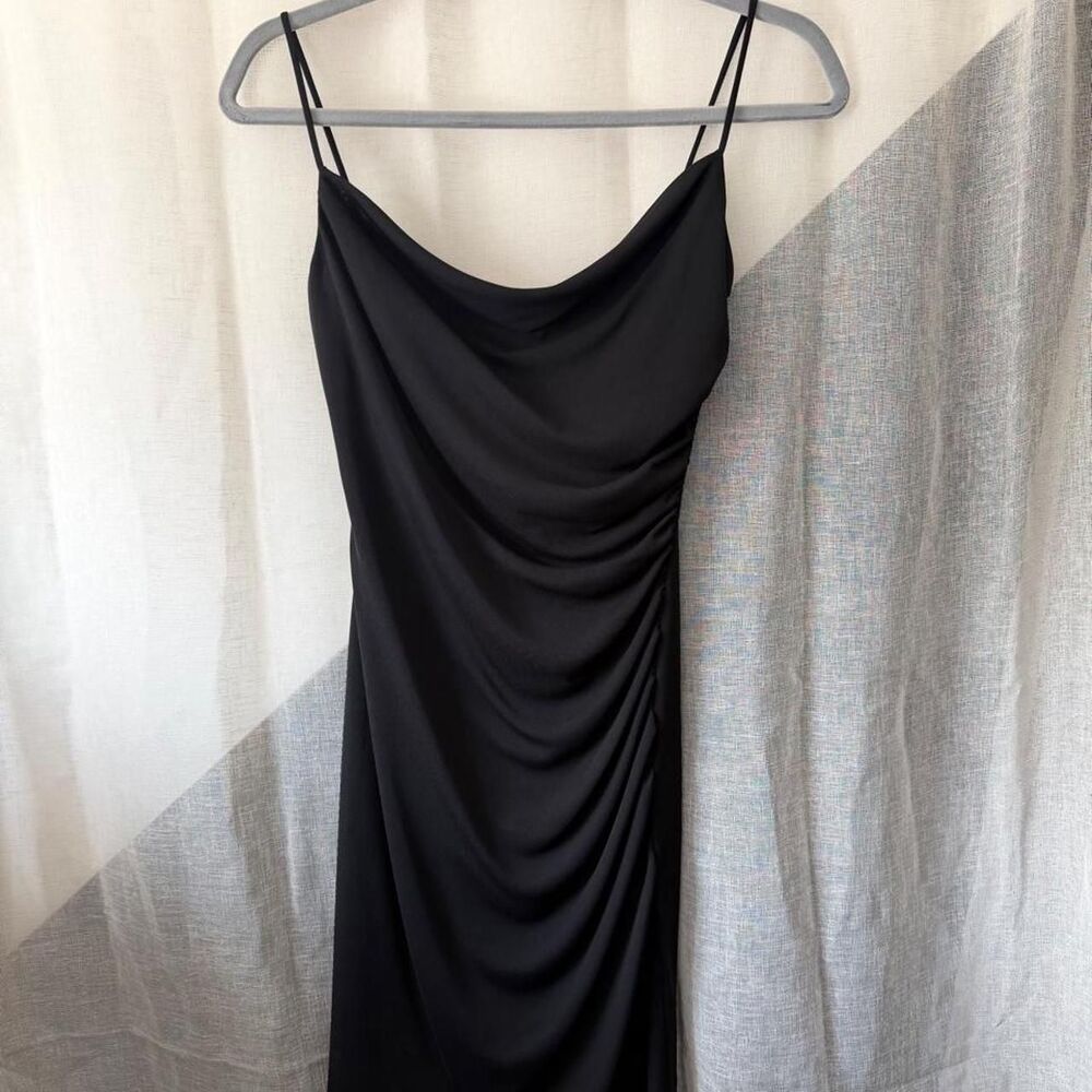 David-meister Women's Black Dress